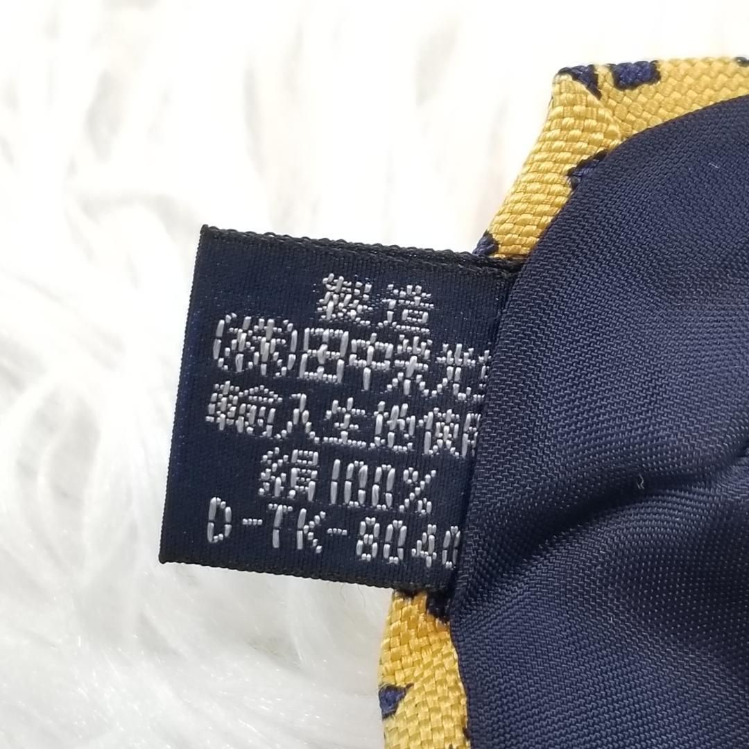 春新作の 激レア 青×黄色 ハケ柄 ネクタイ ラルフローレン 小物