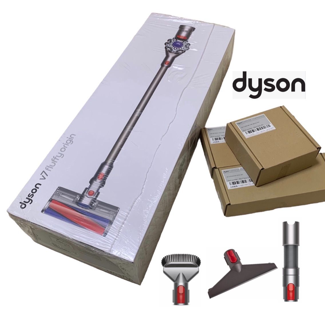 ●未使用未開封● Dyson V7 Fluffy Origin  ダイソン  コードレススティッククリーナー・掃除機●純正パーツ付き-0