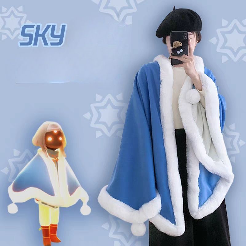 Sky星を紡ぐ子どもたち Sky Children of the Light ゲーム周辺 ウィンター瑞雪マント ホーム用カバーブランケット ふわふわショール