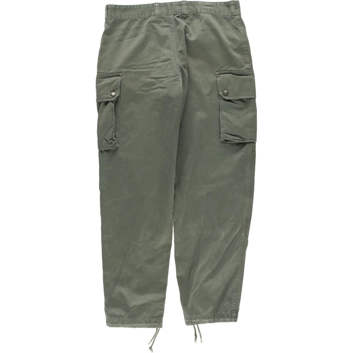 古着 フランス軍 WAREIN ダブルニー ミリタリー カーゴパンツ 