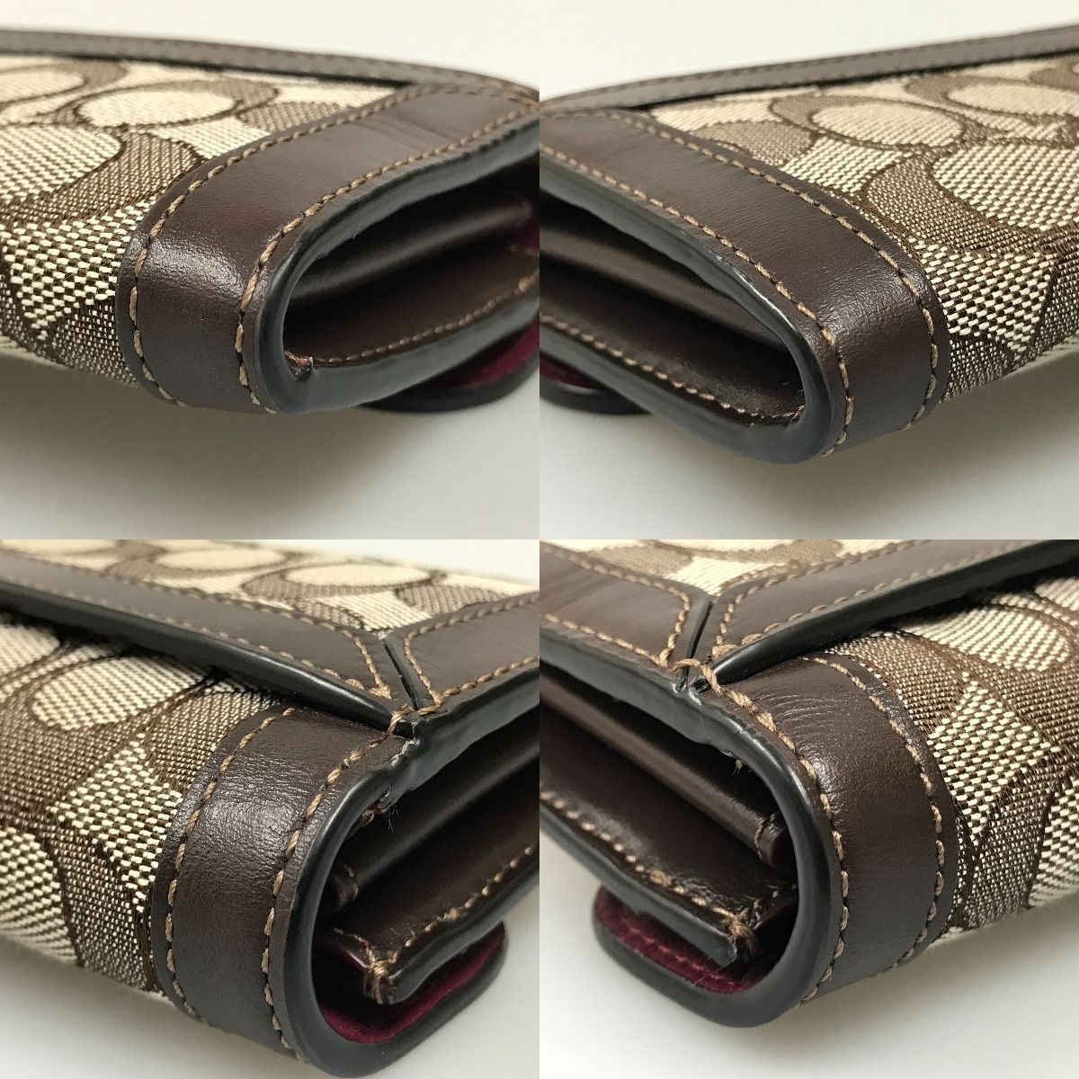 COACH コーチ アリー ウォレット ジャカード ウィズ スネークスキン 