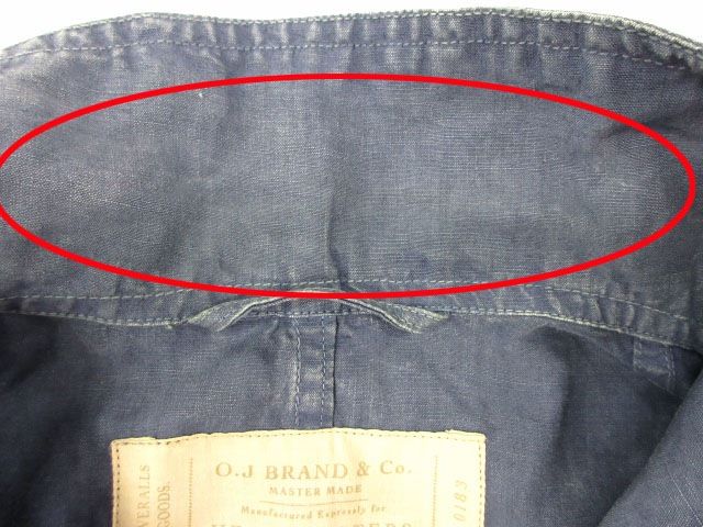 オールドジョー OLDJOE リネンカバーオール ショールカラー