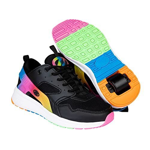 BLACK/RAINBOW_2 Little Kid HEELYS ガールズ フォース(小さな子供