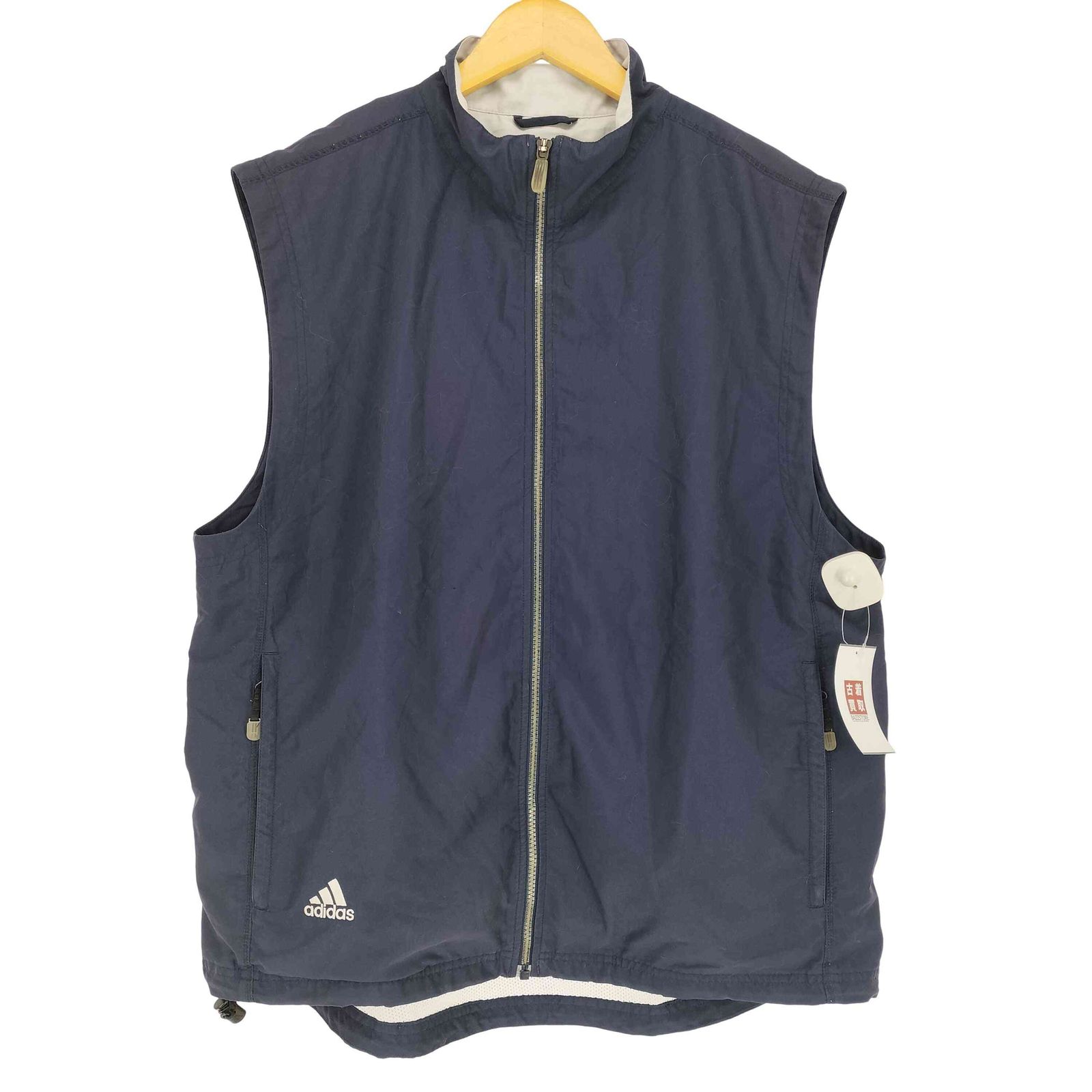 アディダス adidas 裾ロゴ刺繍テックジップベスト メンズ JPN：L 