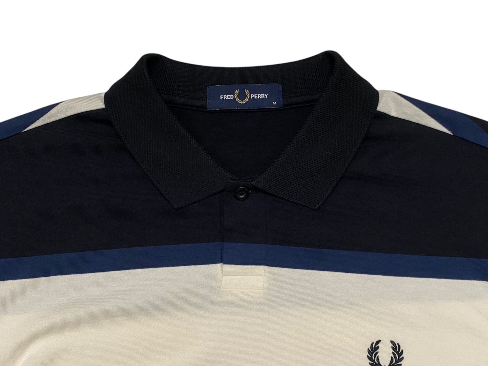 FRED PERRY (フレッドペリー) ポロシャツ ボーダー 長袖 M8519 M 