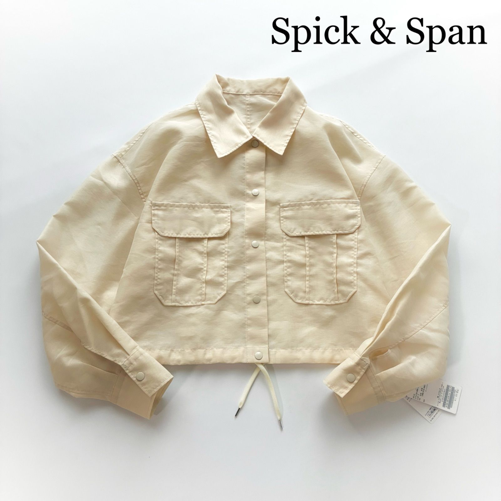 タグ付✨ 2024 Spick & Span オーガンジーシャツブルゾン / ナチュラル 