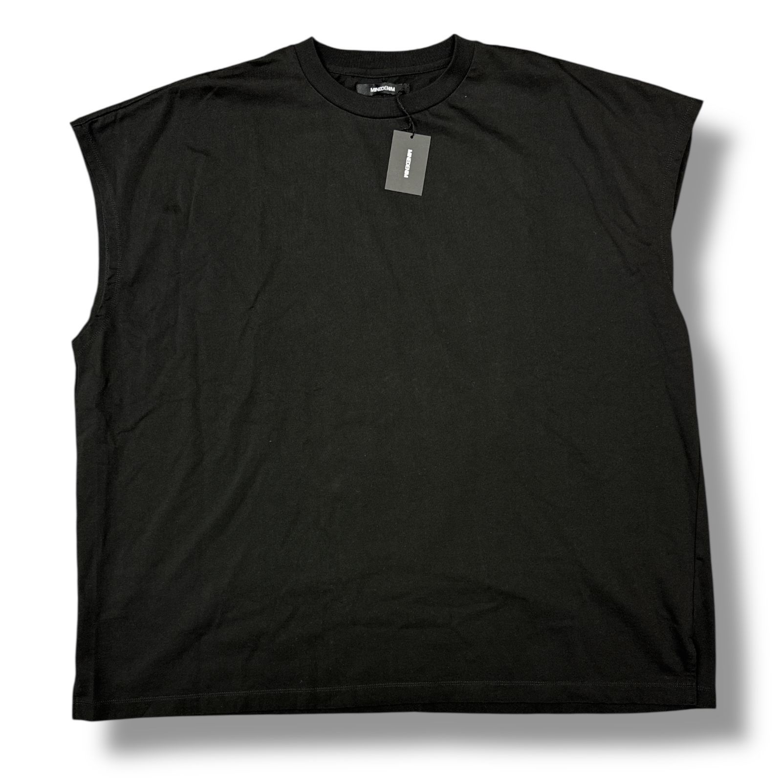 参考上代11000円 未使用品 MINEDENIM 25SS Big Nosleeve T-shirt
