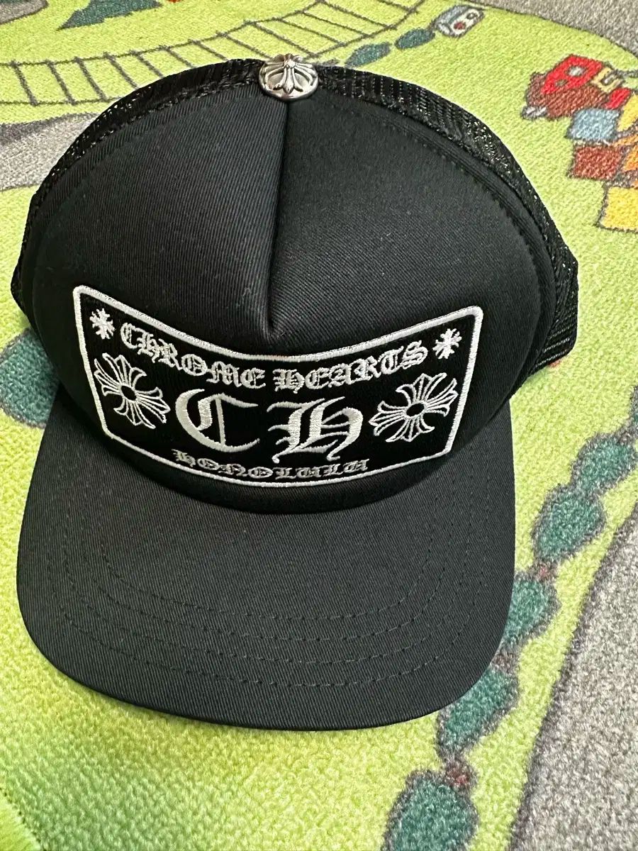 クロムハーツホノルル店購入☆新品CHROME HEARTS トラッカーキャップ 新品☆ホノルル店購入CHROME HEARTS ブラック トラッカーキャップ