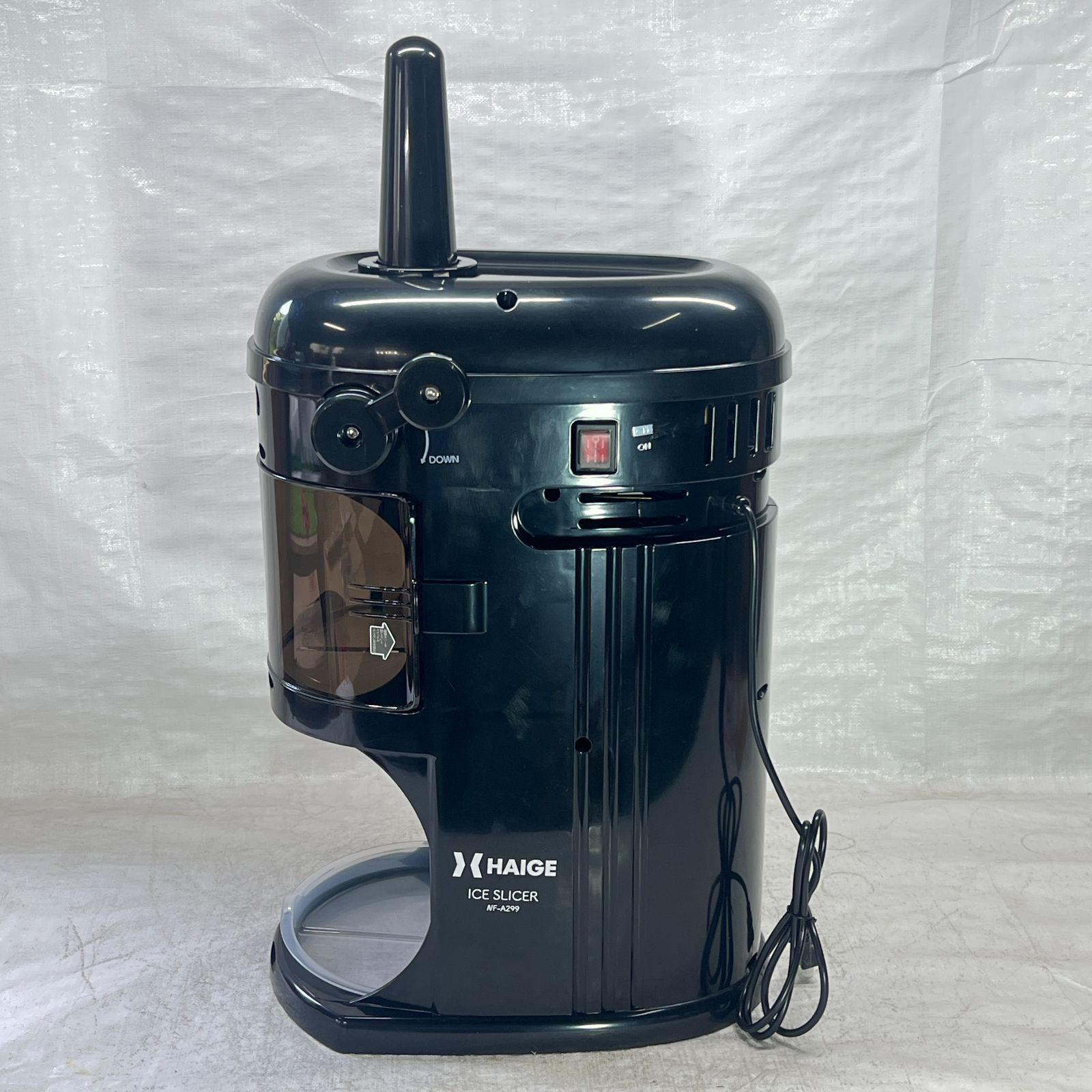 電動式 かき氷機 業務用 家庭用 WF-A299 ブラック【623】 展示品