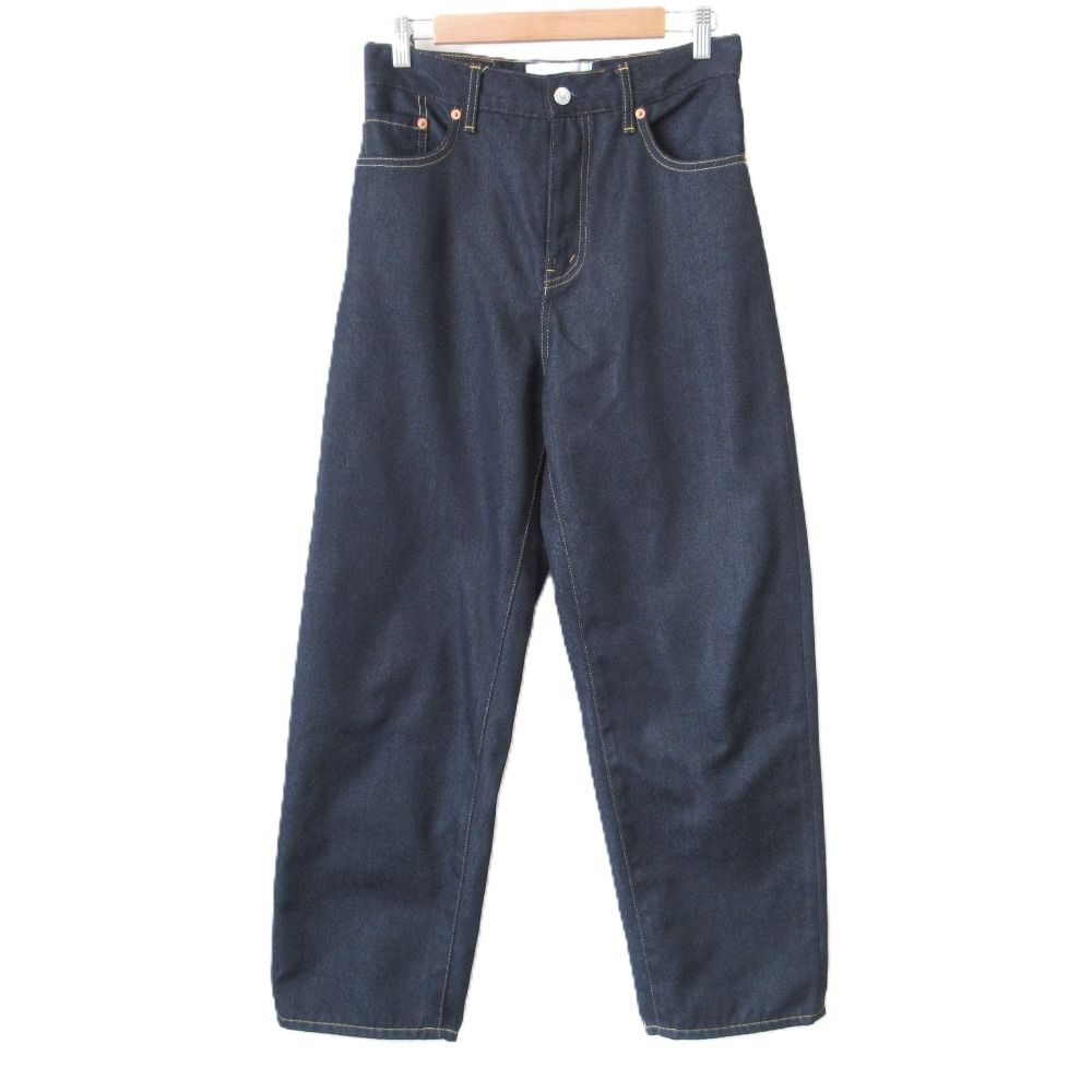 24SS JUNYA WATANABE Levi s ジュンヤワタナベ リーバイス レザーパッチ デニムパンツ ジーンズ JM-P101 XS インディゴ メンズ レディース 古着