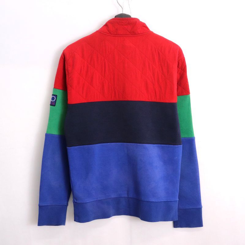 00s RALPH LAUREN POLO HI TECH ナイロン切り替え ハーフジップ