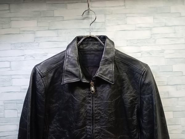 junhashimoto ジュンハシモト シングルライダース カウレザー ブラック