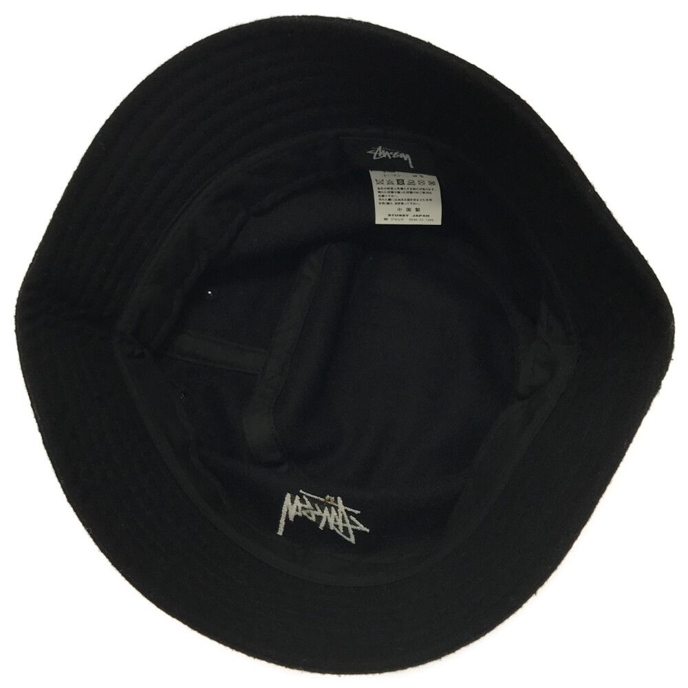 Stussy バケットハット ブラック ロゴ入り STUSSY ステューシー Bucket Hat バケットハット 海外モデル