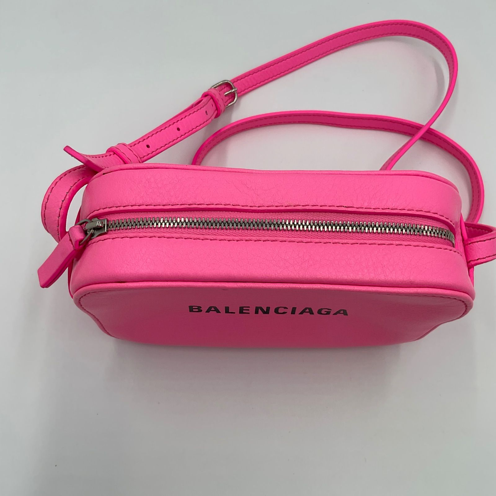 タイムセール★BALENCIAGA★VILLEカメラバッグ・ピンク BALENCIAGA バレンシアガ カメラバッグXS ショルダーバッグ