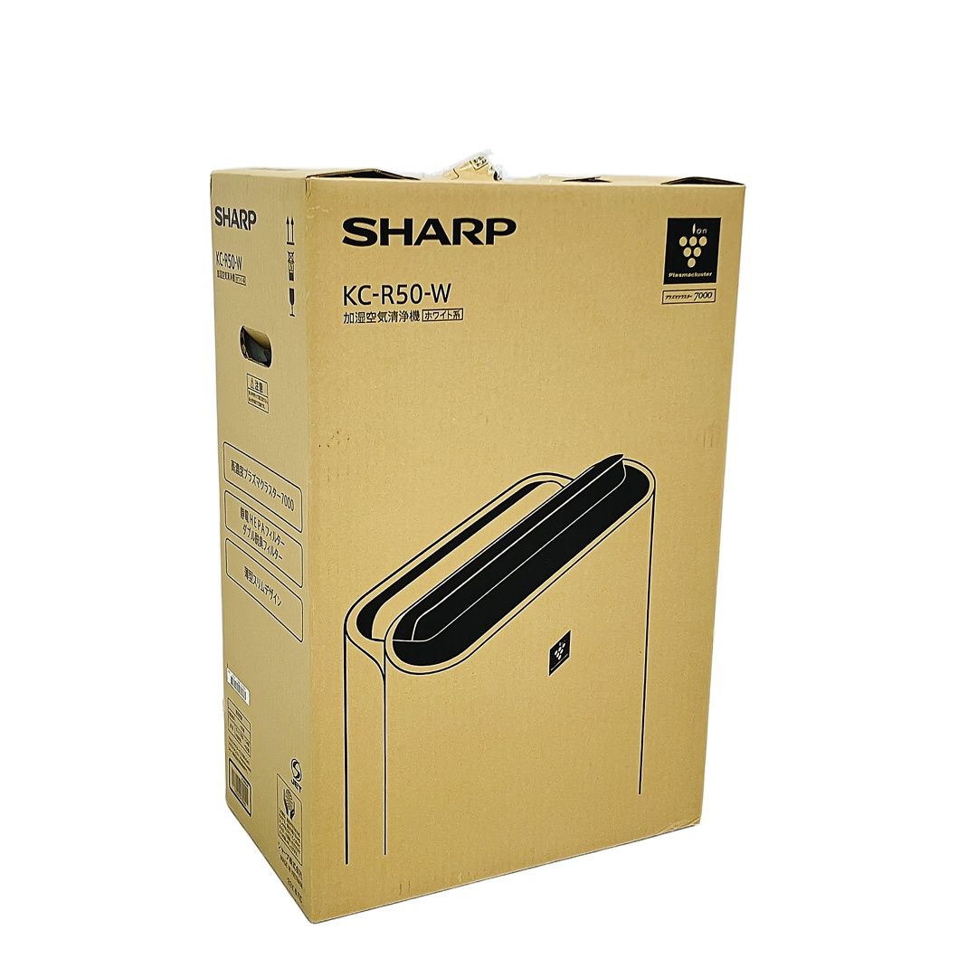 SHARP シャープ 加湿空気清浄機 KC-R50-W プラズマクラスター7000 2025年 品 未開封 ♥ C10411058