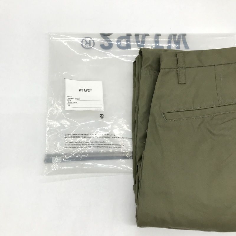 WTAPS カーゴパンツ オリーブ サイズ3 232WVDT-PTM07 WTAPS カーゴパンツ 232WVDT-PTM07 袋付き ズボン 無地 古着