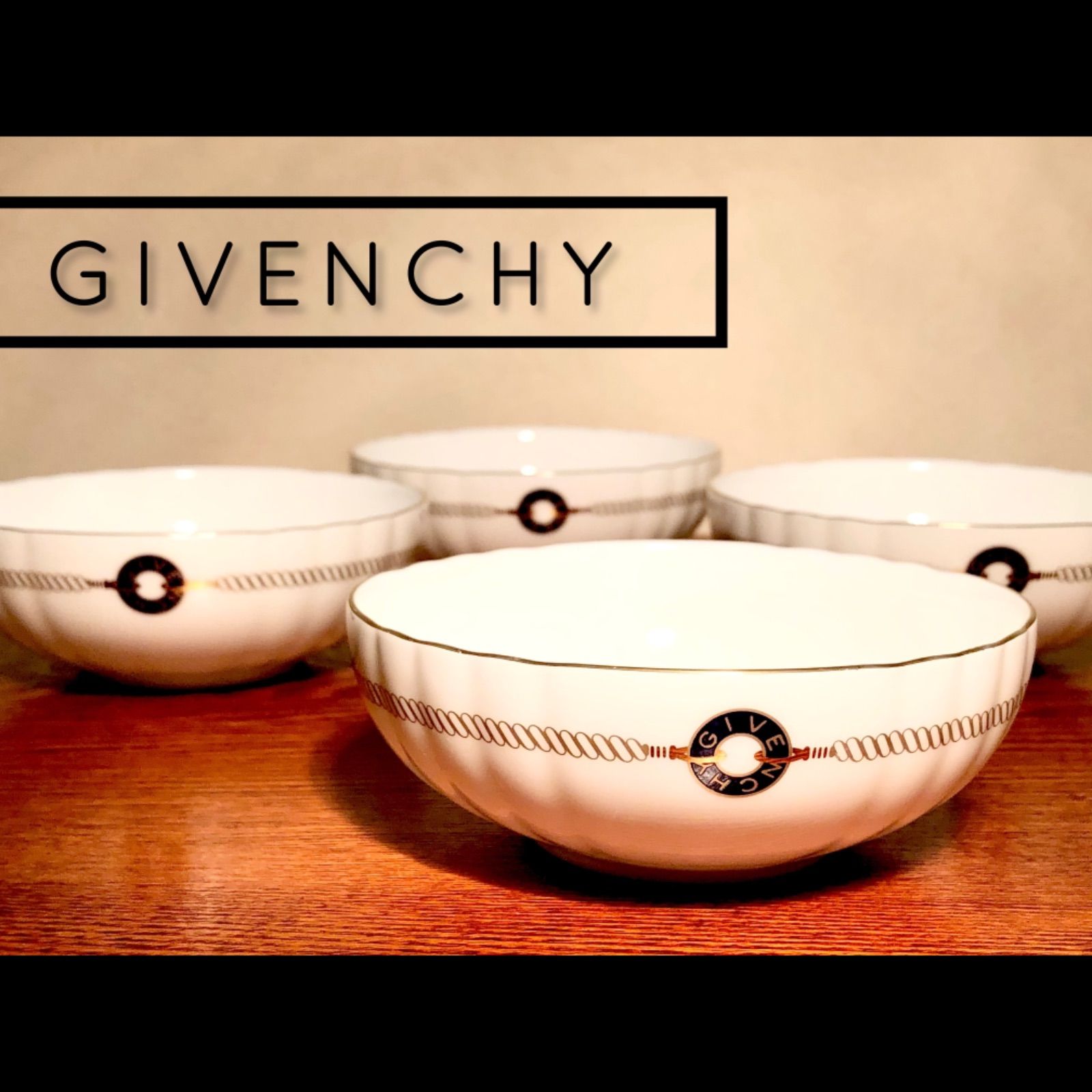 ◇GIVENCHY／ジバンシー◇小鉢４つセット◇マリン模様◇yamaka◇日本製 - メルカリ