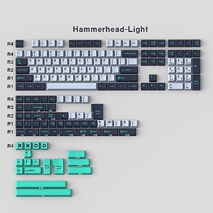 169キーABSダブルショットHammerhead Lightチェリープロファイル、7u