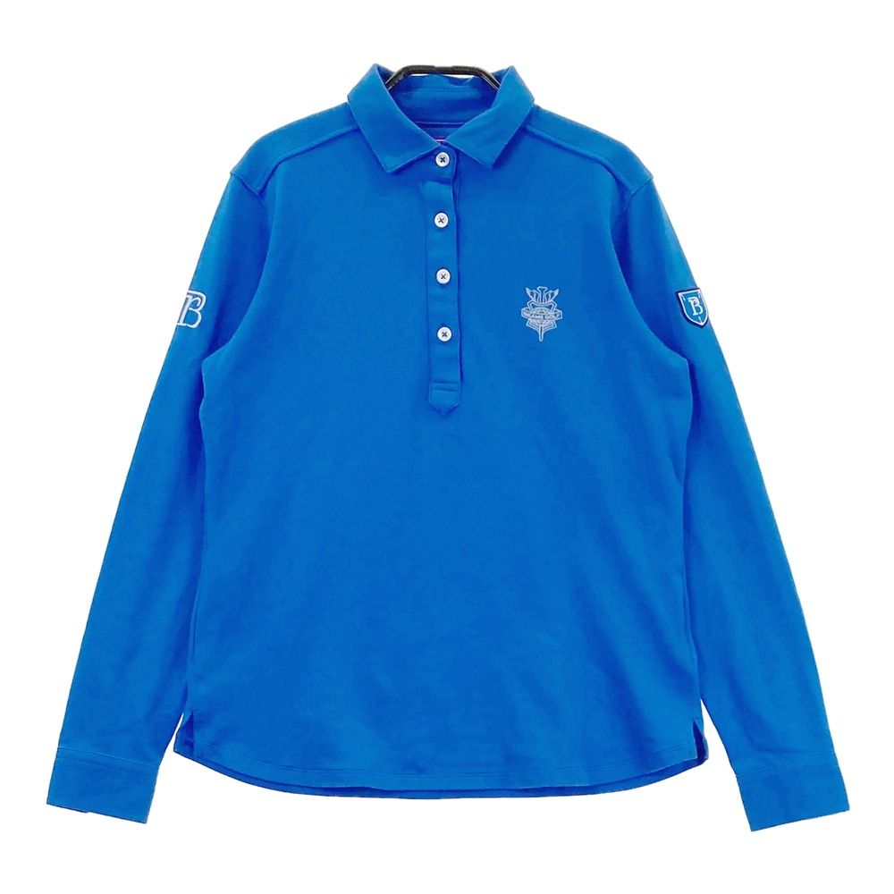 サイズ：M BEAMS GOLF ビームスゴルフ 長袖ポロシャツ ブルー系