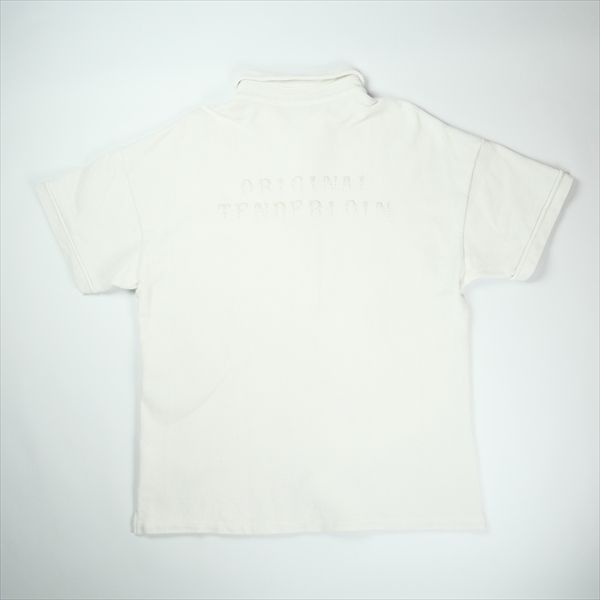 Size M TENDERLOIN テンダーロイン MOSS STITCH POLO ポロシャツ 白 品-良い 20826662