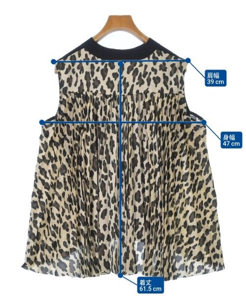  sacai ベスト ノースリーブ レディース 古着 ノースリーブ ニット セーター