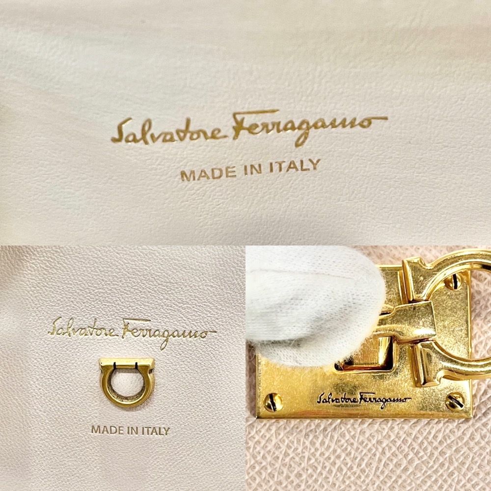 極美品 サルヴァトーレフェラガモ 2way スタジオバッグ ガンチーニ レザー Salvatore Ferragamo サルヴァトーレ・フェラガモ ハンドバッグ