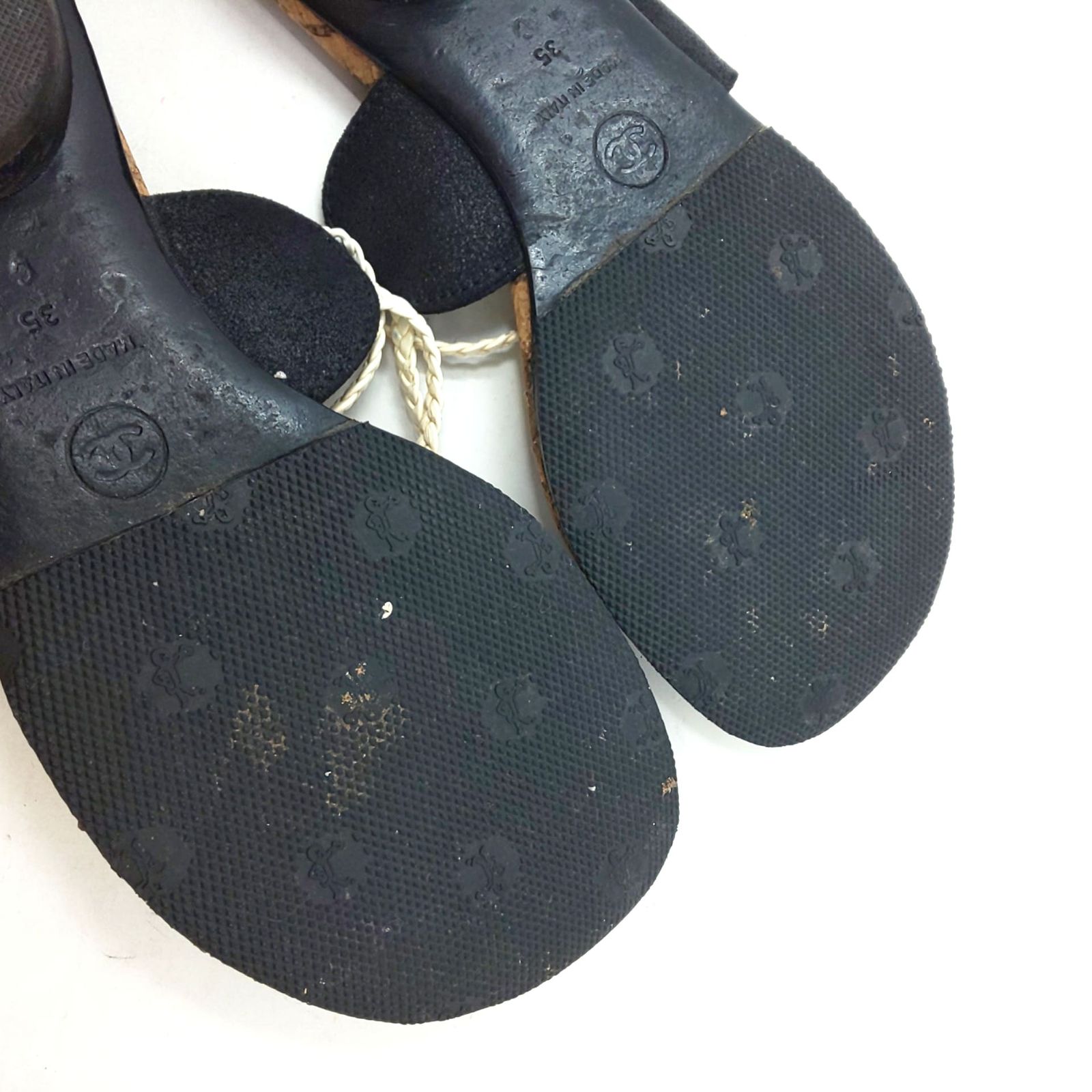 1005A-05 CHANEL シャネル ローヒール サンダル ココマーク