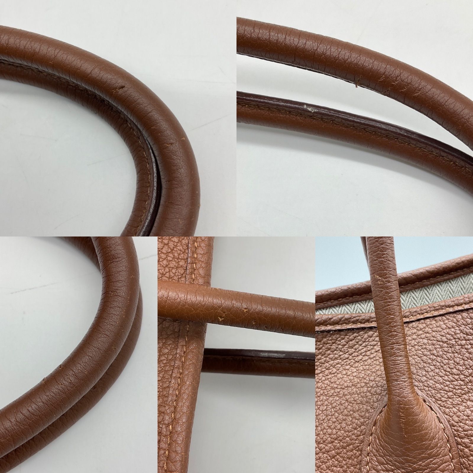 HERMES エルメス ガーデンパーティ PM トートバッグ ネゴンダ ブラウン 