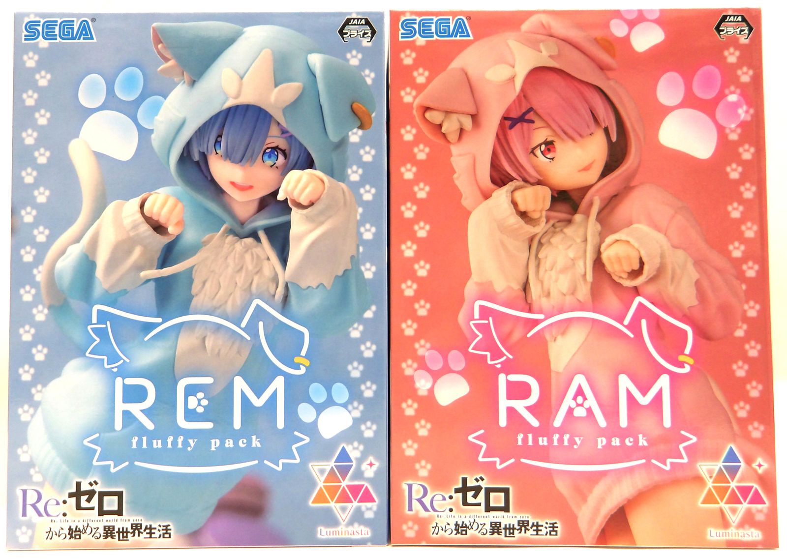 SEGA限定リゼロ Luminasta フィギュア もふもふパック レム　ラム Re:ゼロから始める異世界生活 Luminasta “レム”-もふもふパック