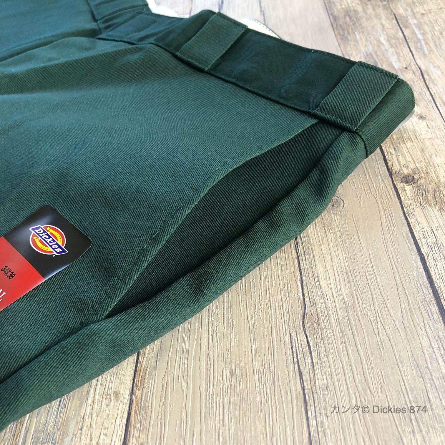 新品】34×32 ハンターグリーン ディッキーズ 874 ワークパンツ