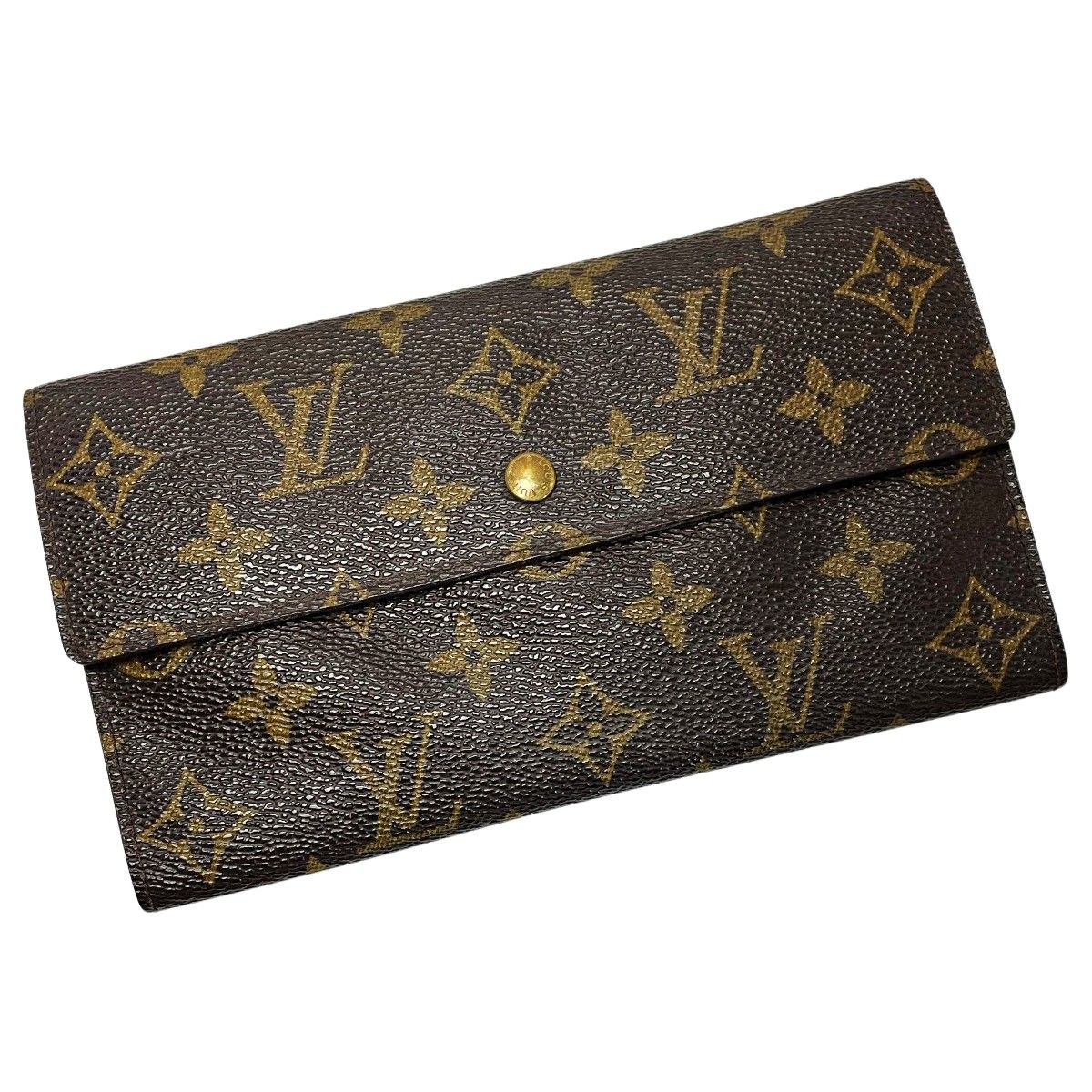 LOUIS VUITTON ルイヴィトン モノグラム ポルトトレゾール インターナショナル M61215 ブラウン 3つ折り財布 レディース -  メルカリ