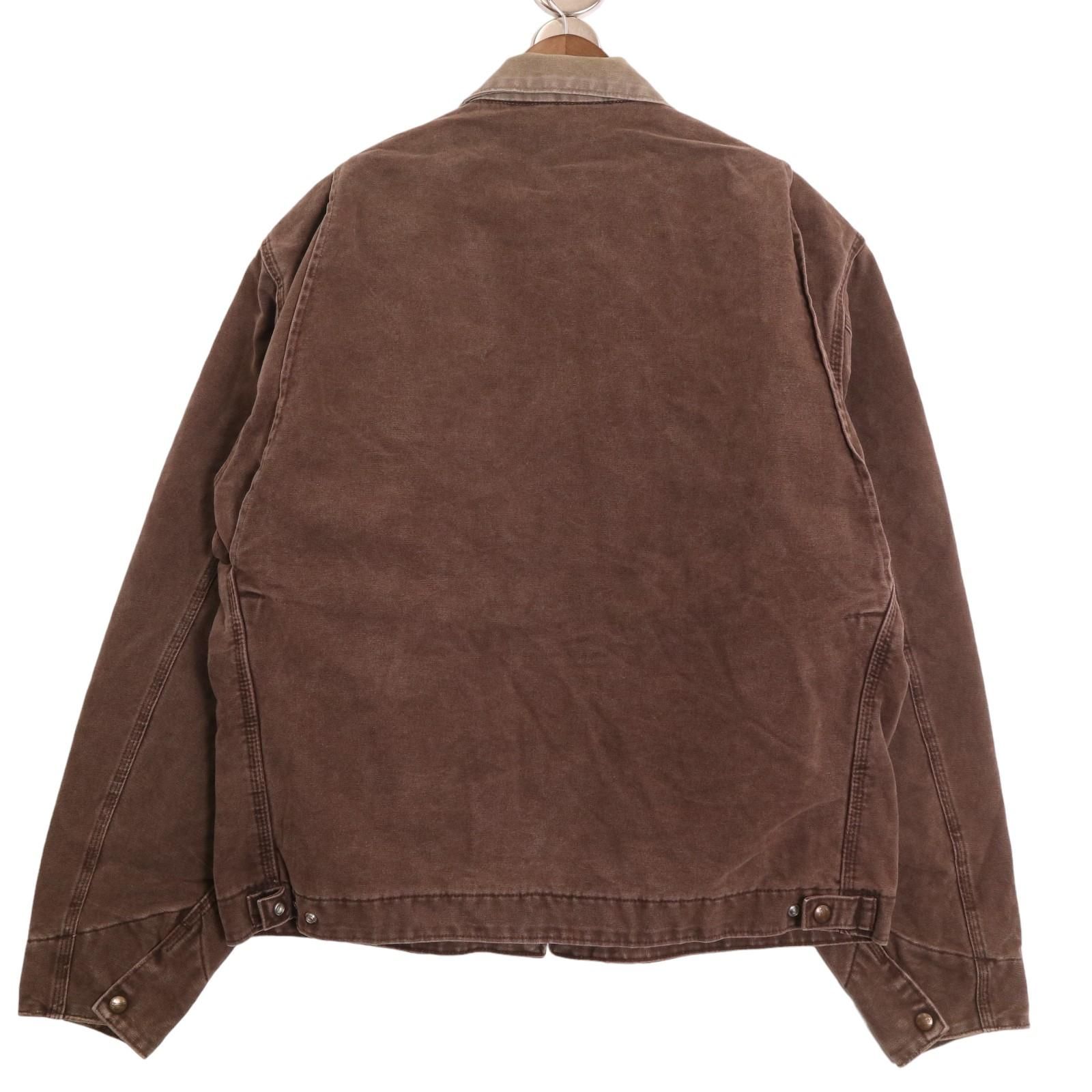 00年代 Carhartt カーハート デトロイトジャケット ワーク ダック地 ブラウン (メンズ X-LARGE) 中古 古着 A0198