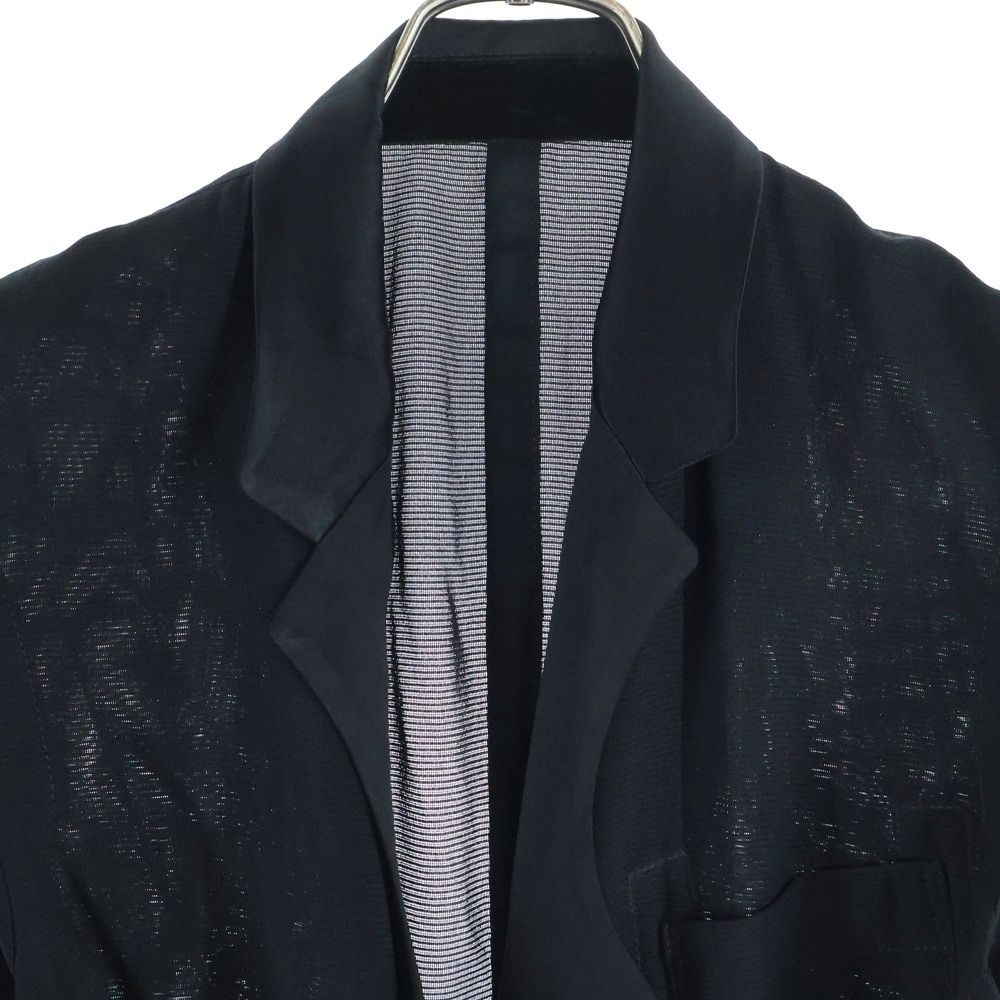 ノースリーブ ボタンレスジャケット