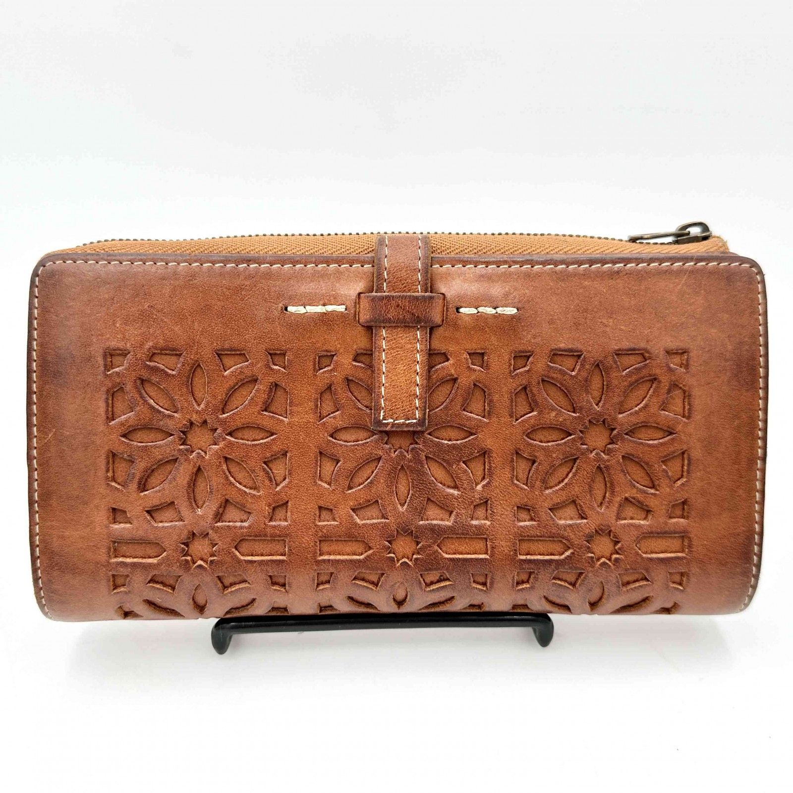 カットワーク ラウンドファスナー