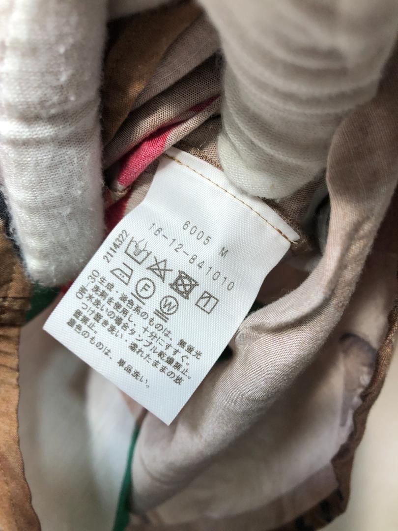 067001 vivienne westwood RED LABEL TAPE PRINT 長袖 シャツ 00レディース メンズ 16-12-841010 ヴィヴィアンウェスト リヨセルブロードMESH PRINTサックバックシャツ CAUTION