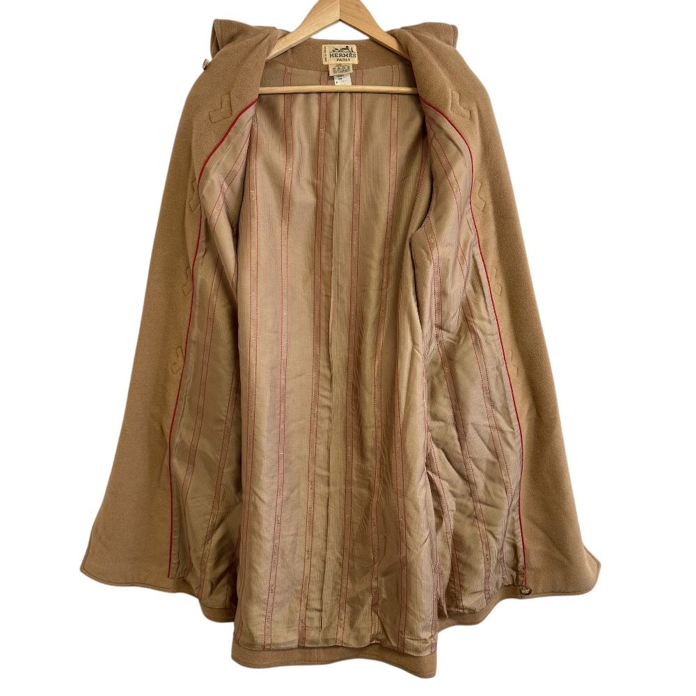 美品✨INVERTERE　ダッフルコート　ヘリンボーン　クリーム　ロング丈　32 美品✨INVERTERE ダッフルコート ヘリンボーン クリーム ロング