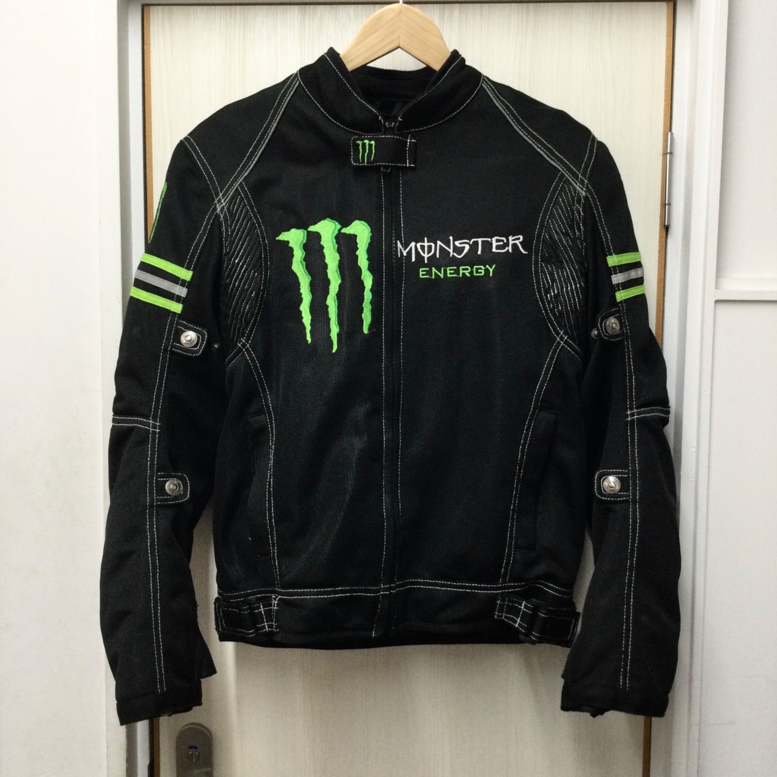 モンスターエナジー ナイロンライダージャケット 着脱プロテクター 