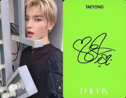 中古】コレクションカード(男性) NCT 127/テヨン(TAEYONG)/裏面黄緑