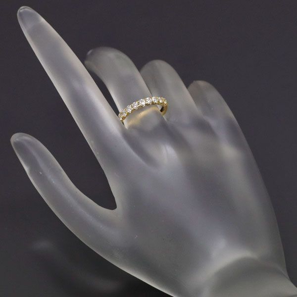 ダイヤモンドシライシ K18YG ダイヤモンド リング 0.531ct ハーフ  