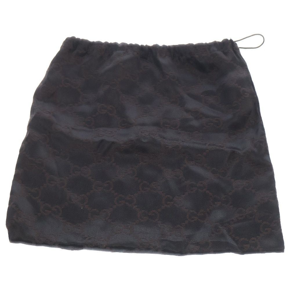 GUCCI (グッチ) GGキャンバス ワンショルダーバッグ ブラウン×レッド  