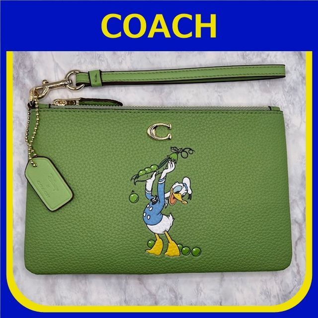 COACH コーチ スモール リストレット・リジェネラティブ レザー / ドナルドダック