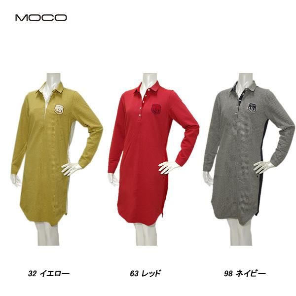 モコ MOCO レディース 秋冬 ダイヤモンドチェック ジャガード ワンピース 22-6182910
