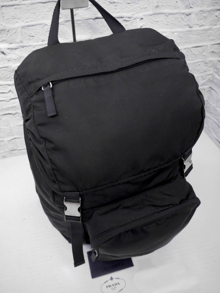 美品◇PRADA プラダ V135 A4対応 大容量 リュック バックパック 黒