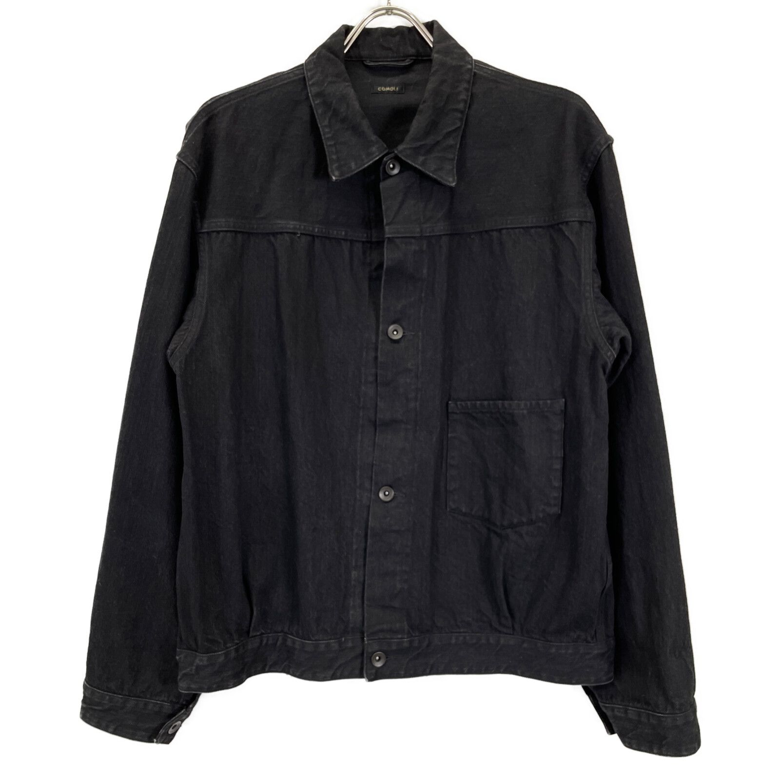 COMOLI (コモリ)[Q03-01006] デニム ジャケット ブラック COMOLI コモリ 19AW ﾌﾞﾗｯｸ Q03-01006 ﾃﾞﾆﾑｼﾞｬｹｯﾄ 3 - メルカリ