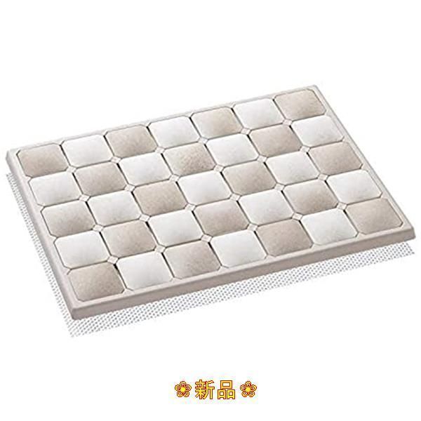 アネスティ㈱ 珪藻土 バスマット ベージュ Sサイズ 縦46cm×横34cm×高さ2.2cm karari 洗える 速乾 超吸水 天日干し可能  フィットタイル HO1914