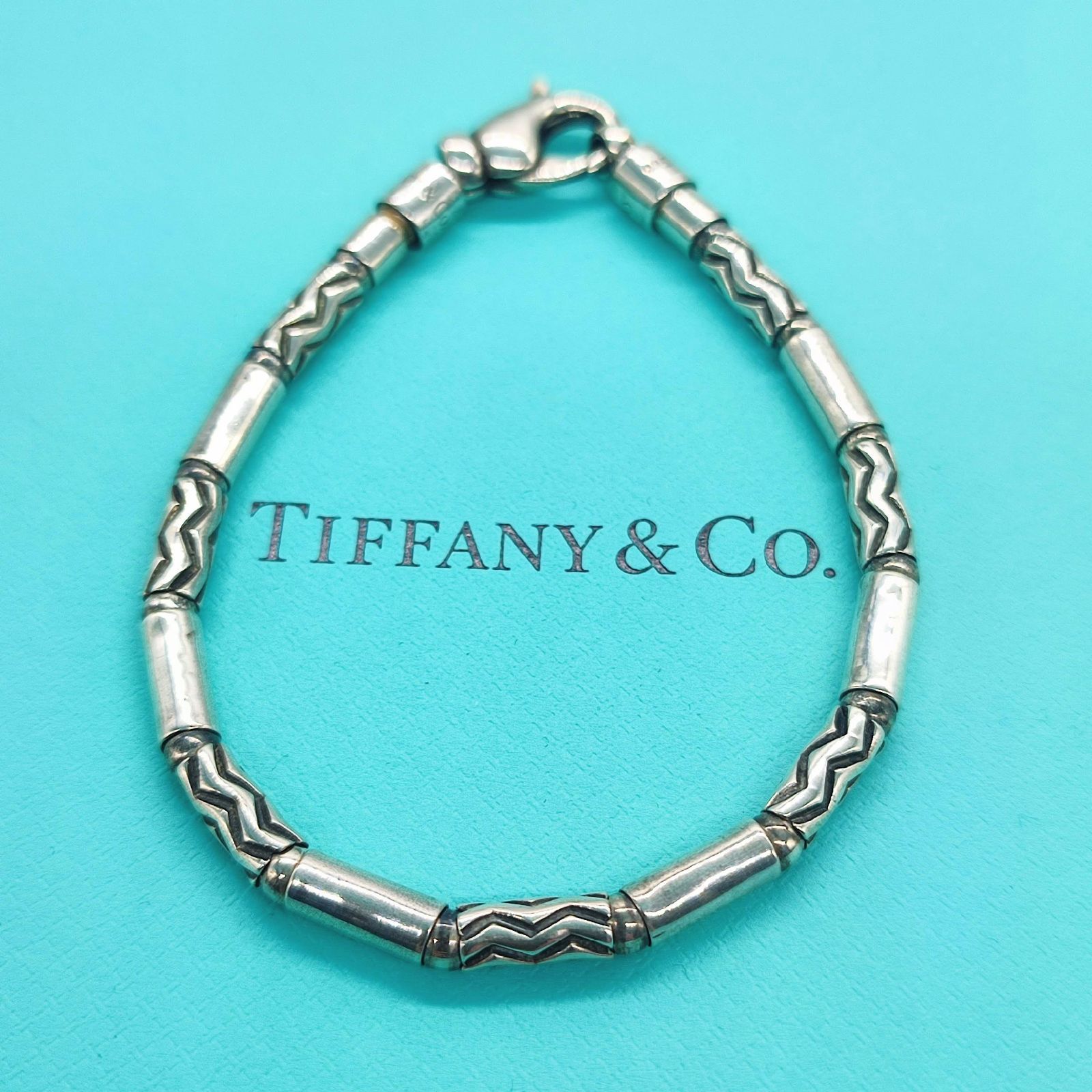 美品】TIFFANY&Co. ティファニー アズテック ジグザグ ブレスレット シルバー925 - メルカリ