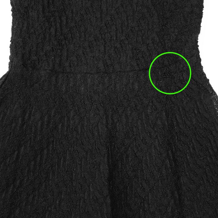  Christian Dior クリスチャン ディオール ワンピース ノースリーブ ロゴ ボタン 切替 フ 膝下丈 ラウンドネック ナイロン レーヨン ドレス レディース 36 ブラック 黒 イタリア製 29774 その他 その他