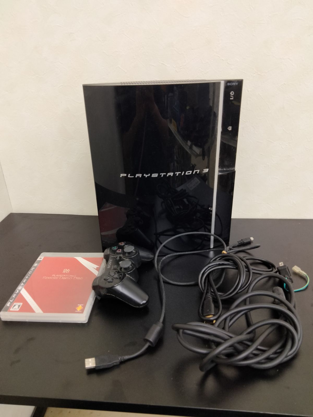 SONY PS3 初期型 CECHL00 黒 YLOD ジャンク 60GB スペシャルデモディスク付 コントローラー×1、ケーブル付  プレイステーション3 プレステ3 リペア パーツ ジャンカー - メルカリ