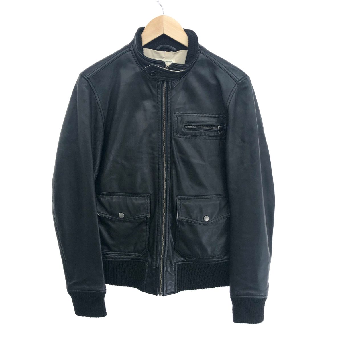 良好 URBANRESEARCH アーバンリサーチ レザーシングルライダース 