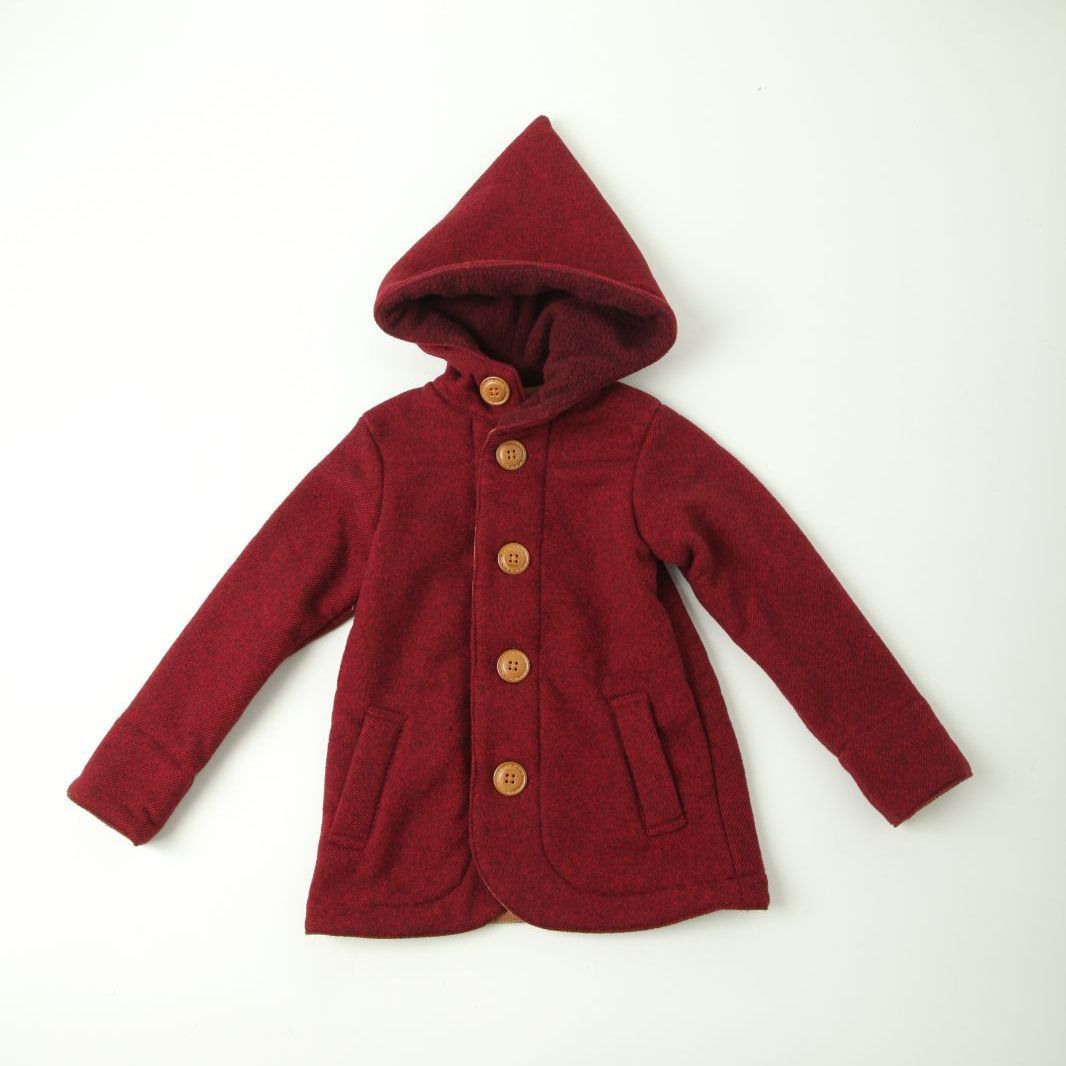 munch!/ツイルフリースとんがりフードコート　新品子供服105-115cm キッズ 男の子 女の子